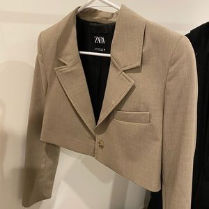 Zara cropped blazer